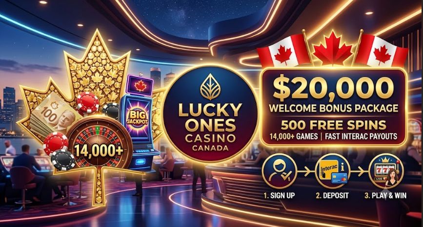 Lucky Ones Casino Canada Review 2026: $20,000 Welcome Bonus, 14,000+ Games, Interac Payouts, and Maple Leaf Branding
